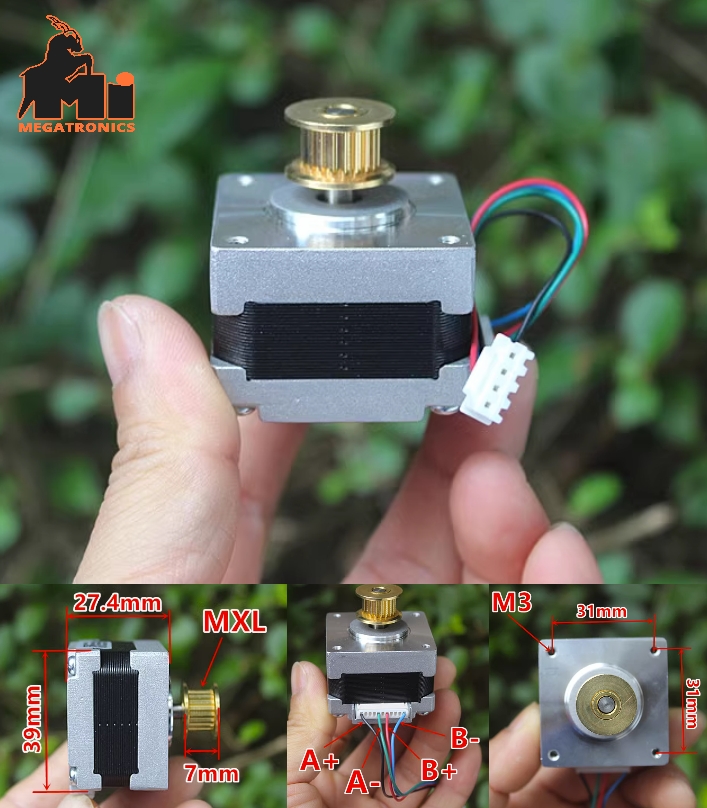 35 stepper motor 1.8° degree 2 phase 4 wires engraving 3D printer CNC