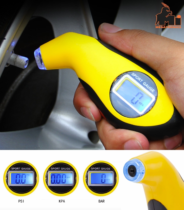 Car Tyre Pressure Gauge 150PSI Digital Tire Pressure Monitoring Automobile Elect