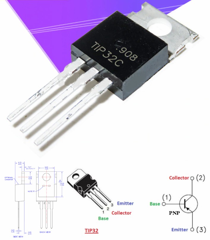 TIP32C TIP32 PNP Power Transistor TO-220