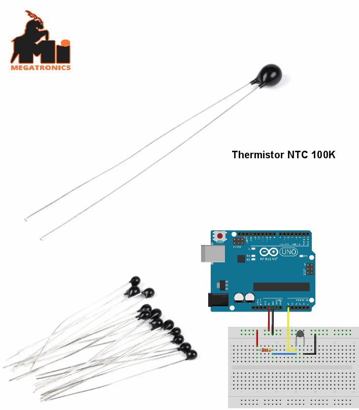 Thermistor NTC MF52 103 3950 100K ohm Thermal Resistor temperature sensor
