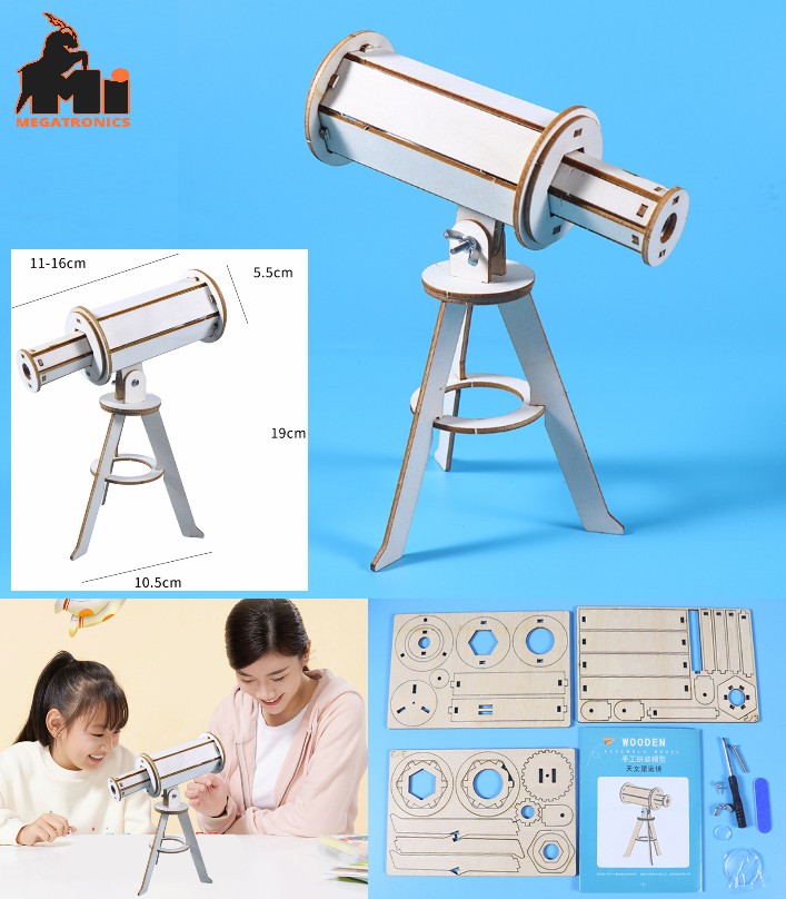STEM 3D Astronomical Monocular telescope Puzzles for Kids Physical Science Exper