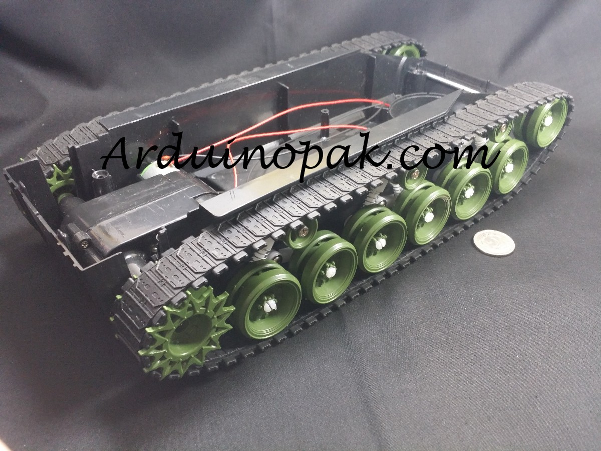 Tracked tank chassis Robot damping suspension with