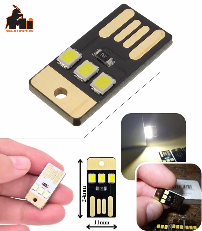keychain USB Camping Night Hiking Tent Lamp Light Outdoor Portable Ultra-Thin Mo