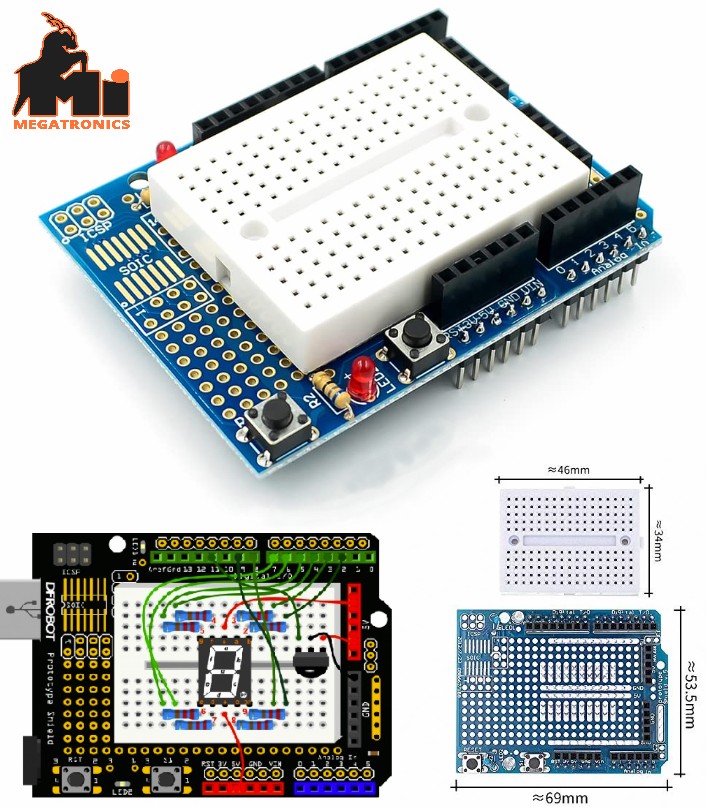 Arduino breadboard UNO Prototype Expansion Shield SYB-170 