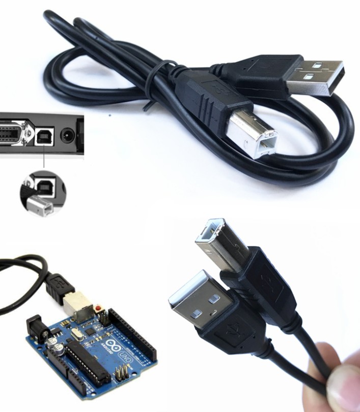 Long Arduino 4.9FT USB Male A to Male B Cable printer scanner wire