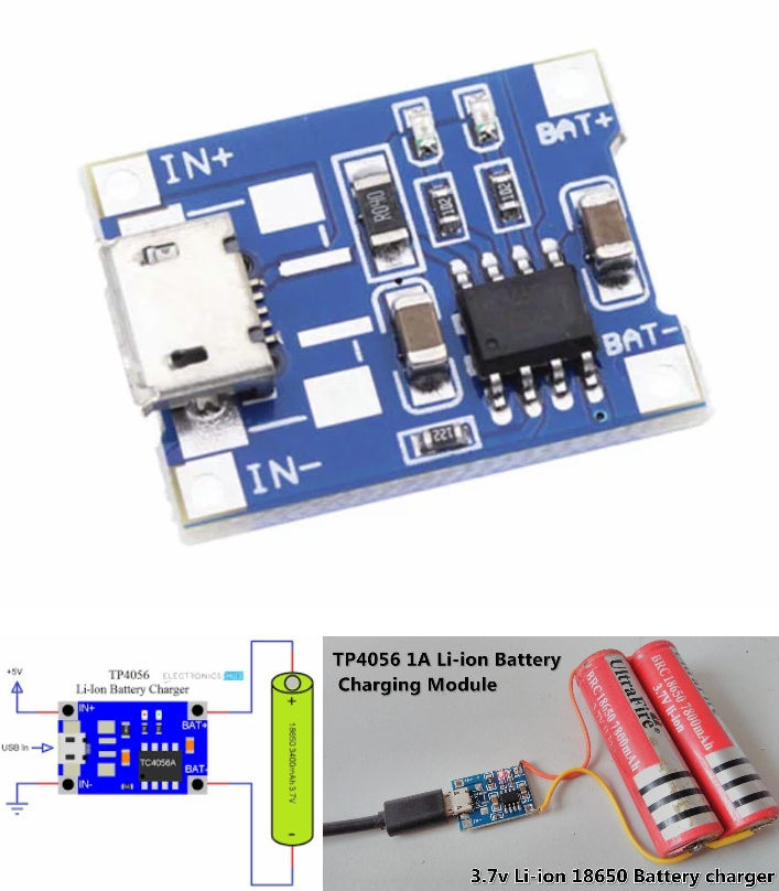 5V TP4056 Lithium Battery Charging Board Mini USB 