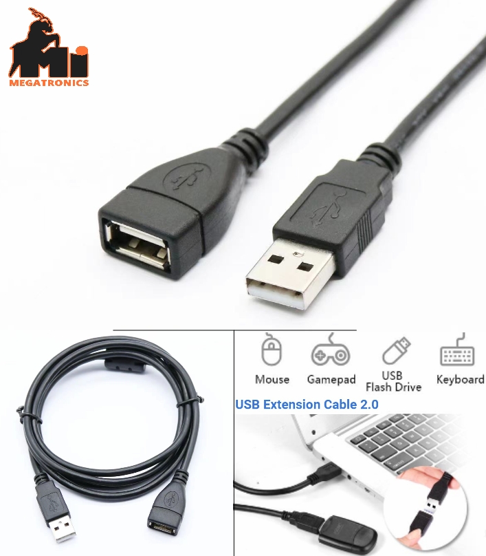 2.0 USB Extension cable 1Meter PC Laptop computer USB data cable wire Extender