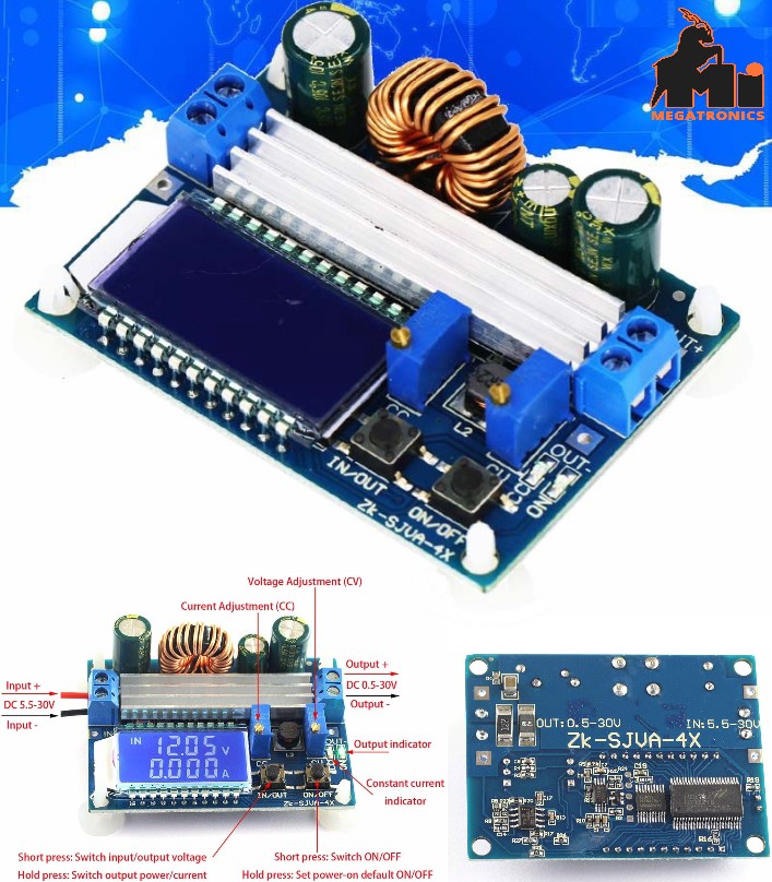 DC-DC Buck Boost Converter Adjustable Step Down Up Voltage Constant Current Volt