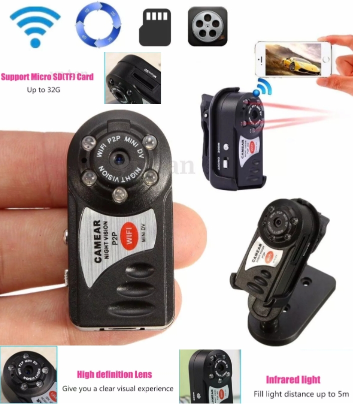 Protable Mini Q7 WiFi IP Camera DV Wireless Webcam