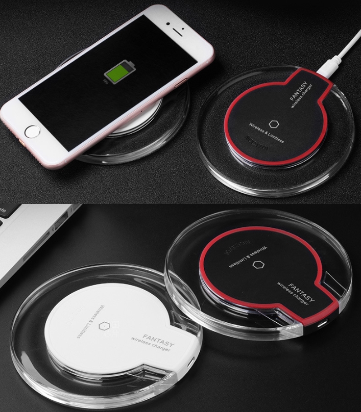 Qi Wireless Charger Pad for Android  iPhone X/8/Pl