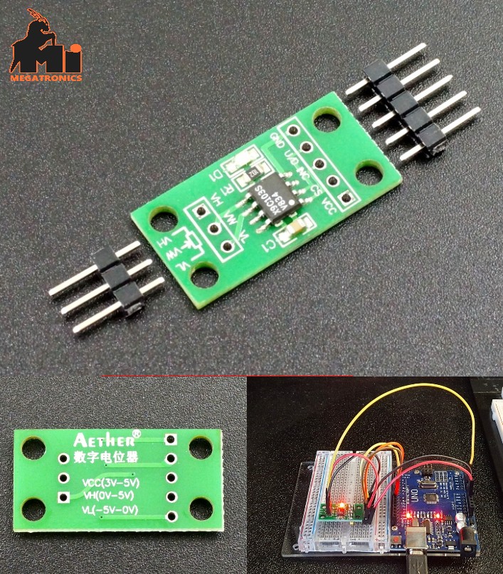 10K X9C103S Digital Potentiometer DC 3V-5V variable resistor adjustable module