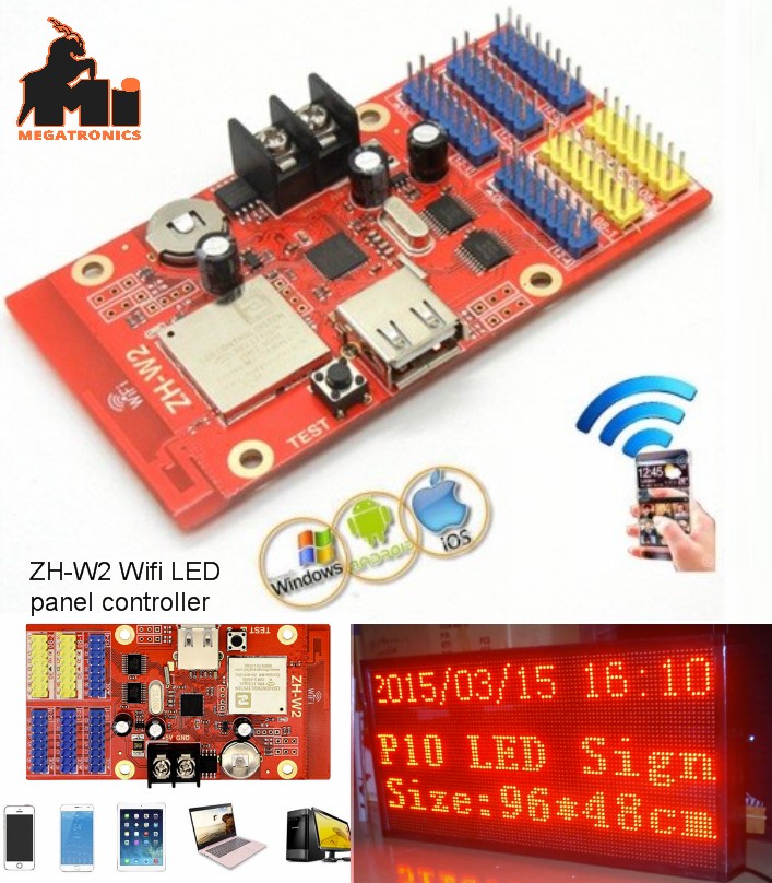 AVIC ZH-W2 wifi LED control card 1024*64 wifi+USB 