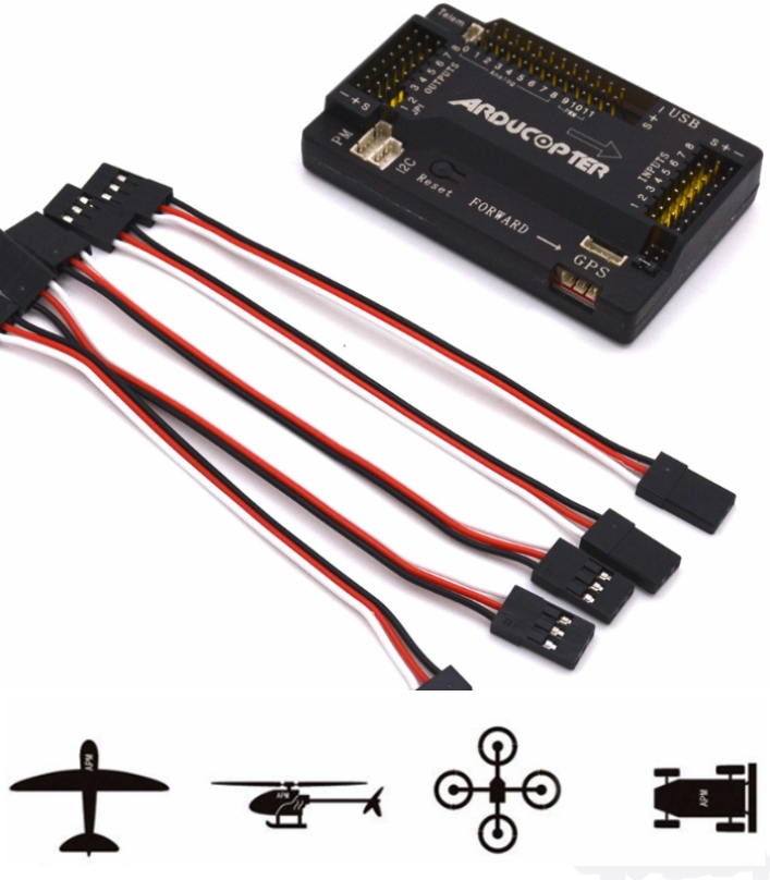 APM 2.8 Flight Controller with connecting wires
